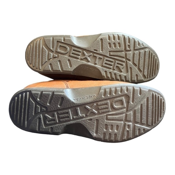 Dexter WALK MOCCASINS Light Brown Leather Lace Up Size 9 Very Good Shape - Picture 3 of 10